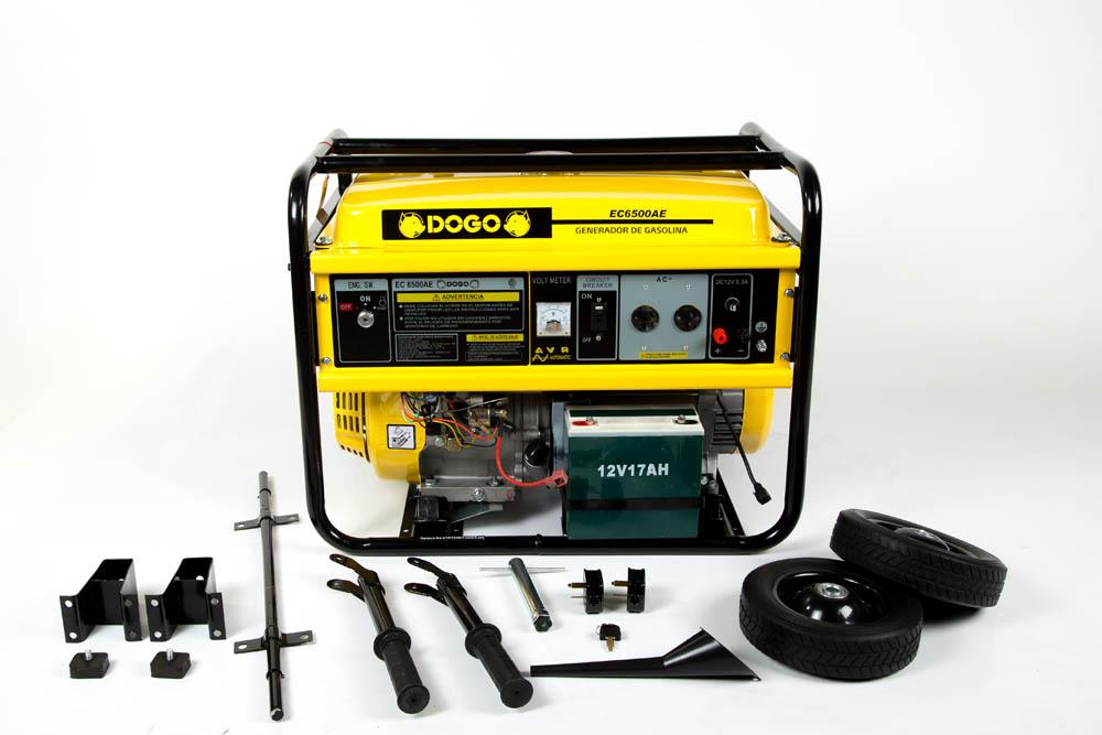 Grupo Electrógeno Generador Naftero Monofásico AVR 5,5 KVA Dogo EC6500AE