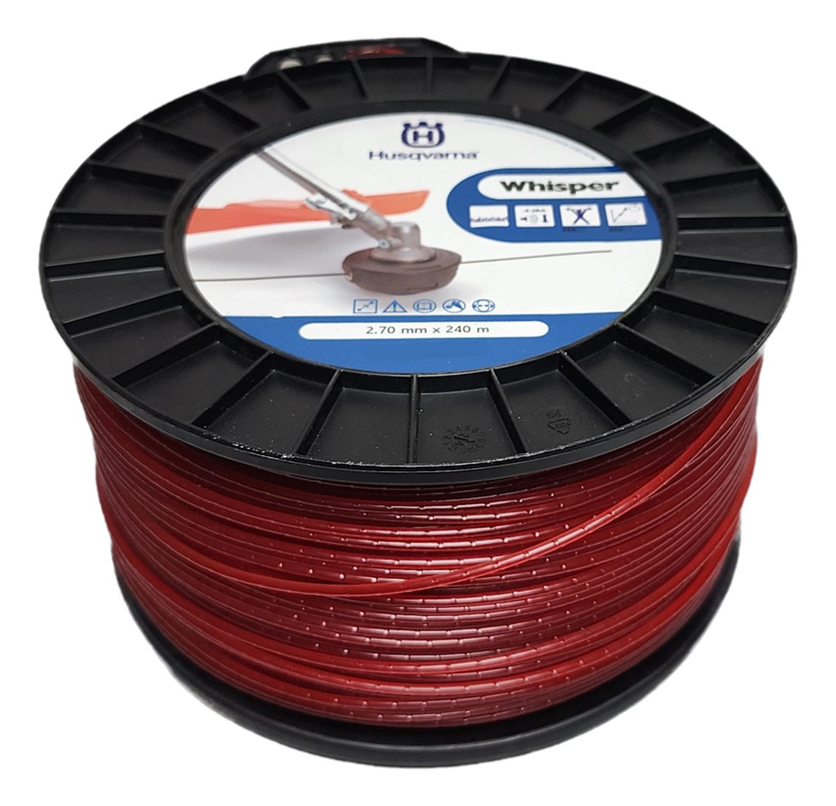 Tanza Husqvarna Redonda 2.7 Mm 240 M Rollo Polímero