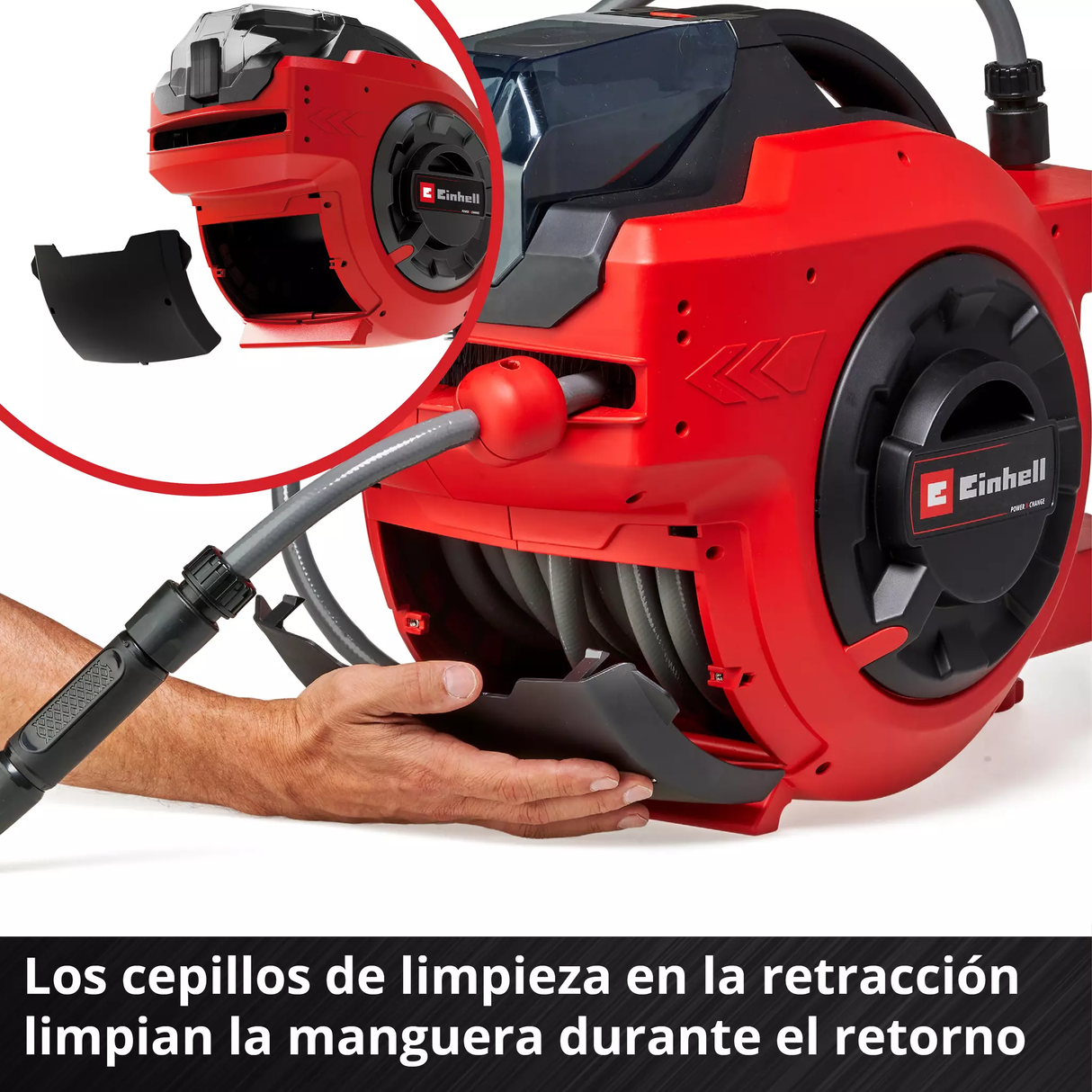 Enrollador de Manguera Inalámbrico 1/2'' Einhell GE-HR 18/30 LI SOLO