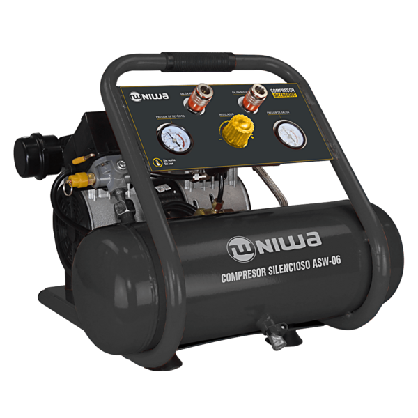 Compresor de Aire Silencioso 6L 3/4 HP NIWA ASW-6