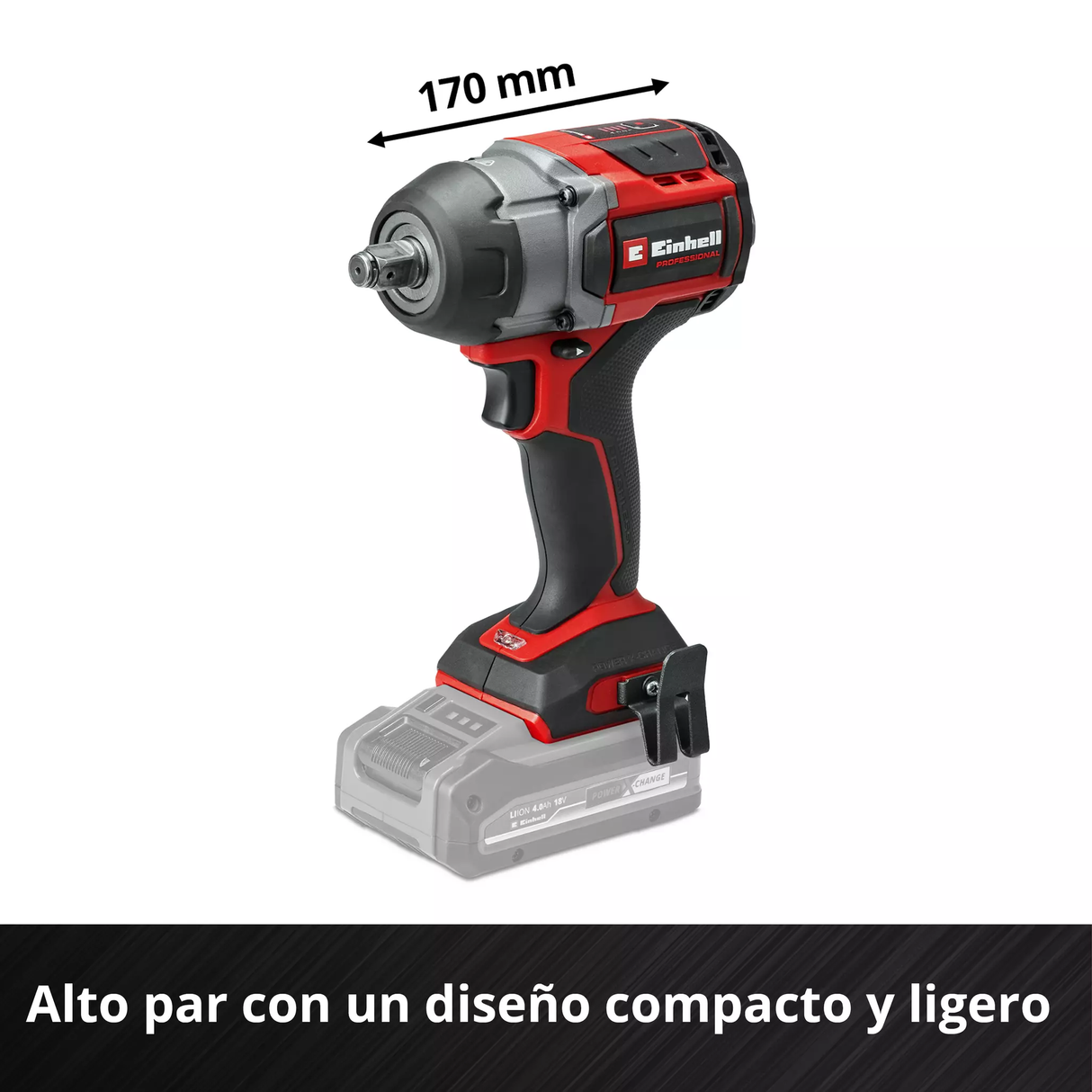 Llave de Impacto 1/2'' Inalám 1000 Nm Einhell TP-CW 18/750 C Li BL SOLO
