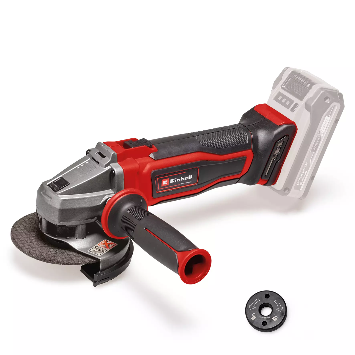 Amoladora Inalám 115m Quick Fix Einhell TE-AG 18/115 Q Li Solo
