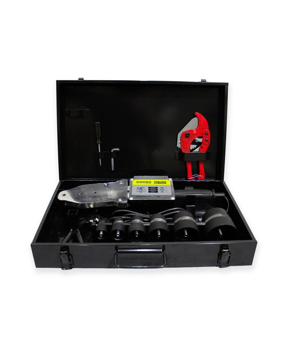 Termofusora Dogo 1500w C/maletín Metálico Boquillas 20-63mm