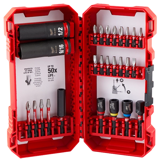 Juego de 26 Puntas y Tubos Shockwave Milwaukee 4832-4408