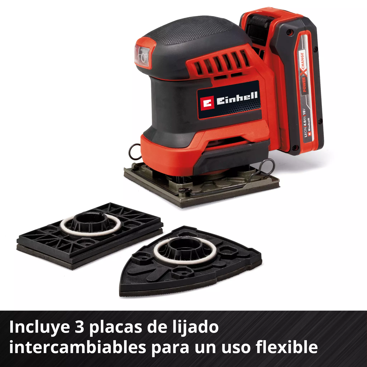 Lijadora Inalámbrica de 3 Bases Multilijadora Einhell TE-OS 18/113 3X LI SOLO