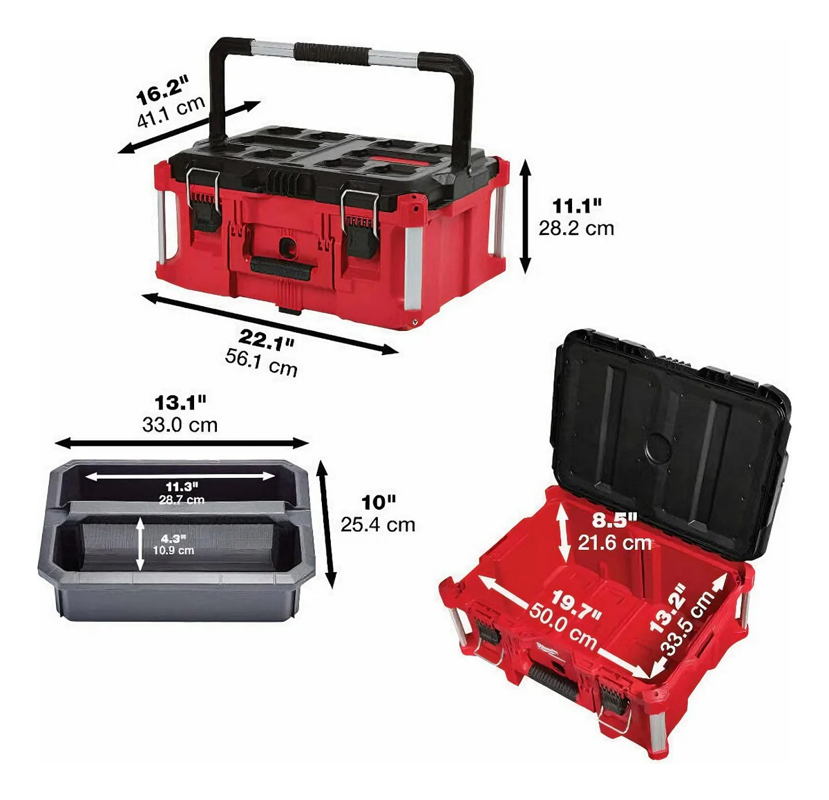 Torre de 2 Cajas Carro de Herramientas Modulares Packout Milwaukee
