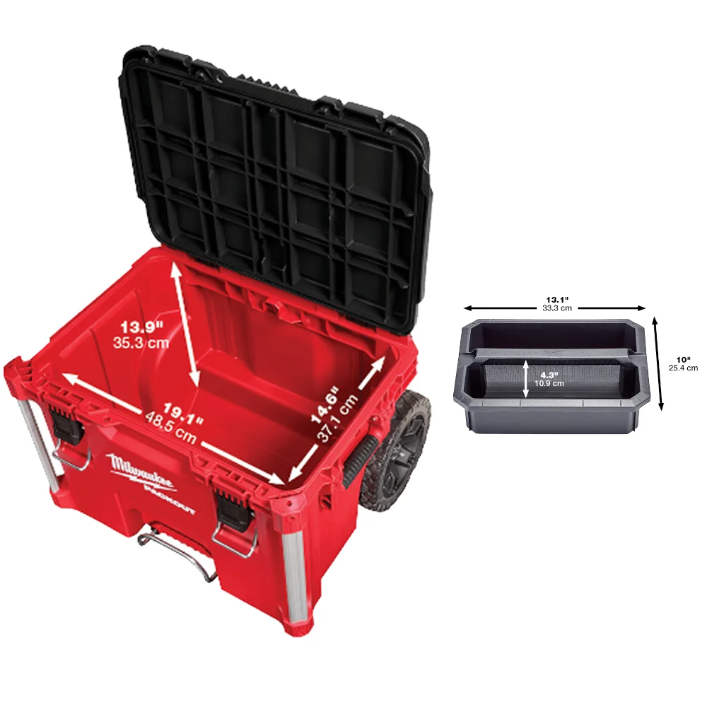 Torre de 2 Cajas Carro de Herramientas Modulares Packout Milwaukee