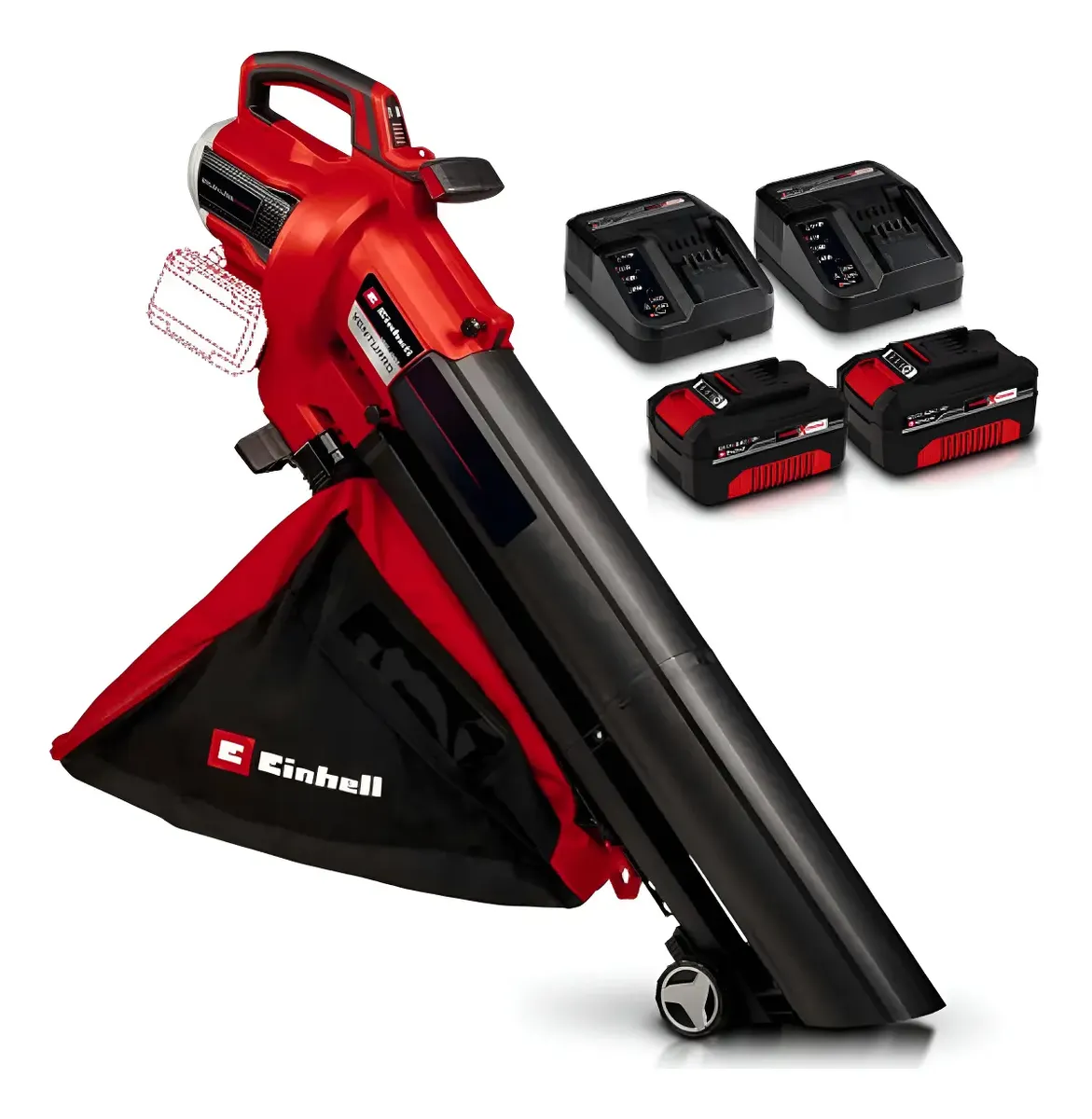 Sopladora Aspiradora Inalámb. 36v 45L 240km/h Einhell VENTURRO 36/240 con 2 Baterias