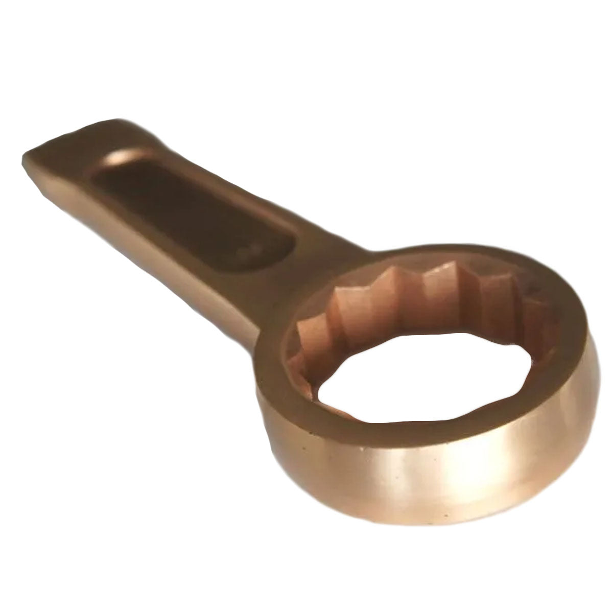 Llave antichispa 50 mm, aleación Cromo Berilio, ideal para entornos explosivos y corrosivos.