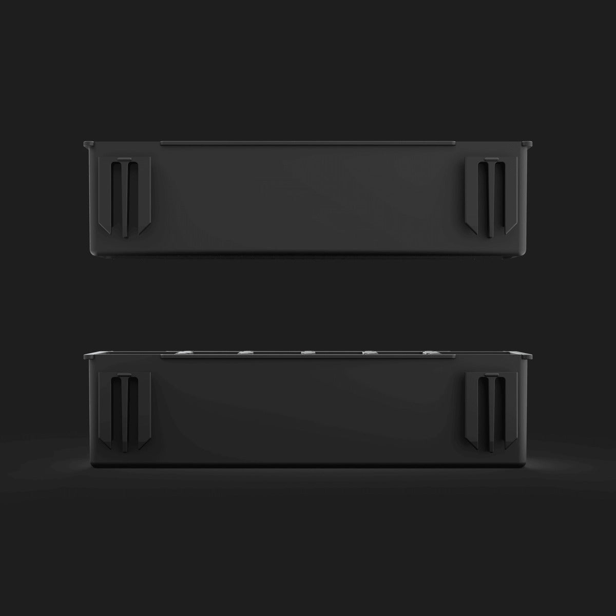 Aplicación profesional de organizador lateral Qbrick en taller y obra