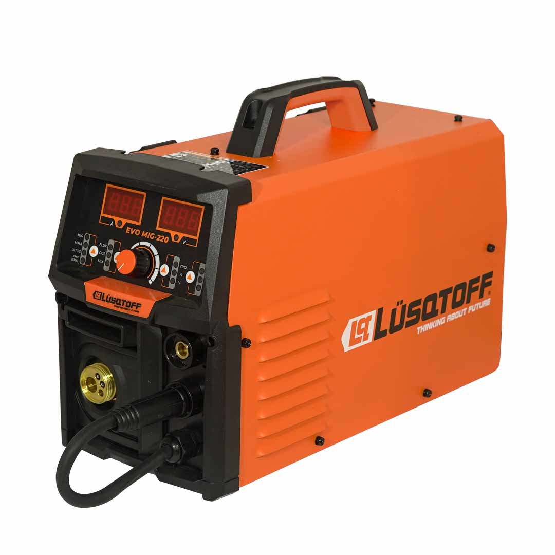 Soldadora MIG MAG MMA Inverter Lusqtoff EVO-MIG-220 200 AMP - Multi-proceso profesional para uso