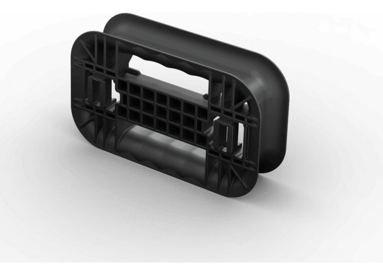 Montaje seguro de zapatilla eléctrica con soporte Qbrick