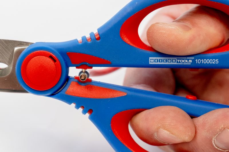 Tijera Para Electricista XL 160mm Con Estuche Weicon 10100025 Acero Inoxidable corte