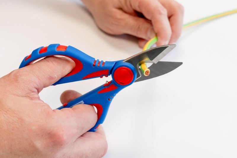 Tijera Para Electricista XL 160mm Con Estuche Weicon 10100025 Acero Inoxidable corte