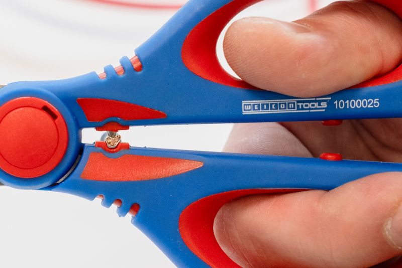 Tijera Para Electricista XL 160mm Con Estuche Weicon 10100025 Acero Inoxidable cable