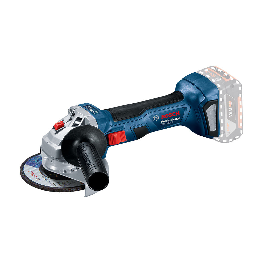 Amoladora inalámbrica Bosch GWS 180-LI,18V SB