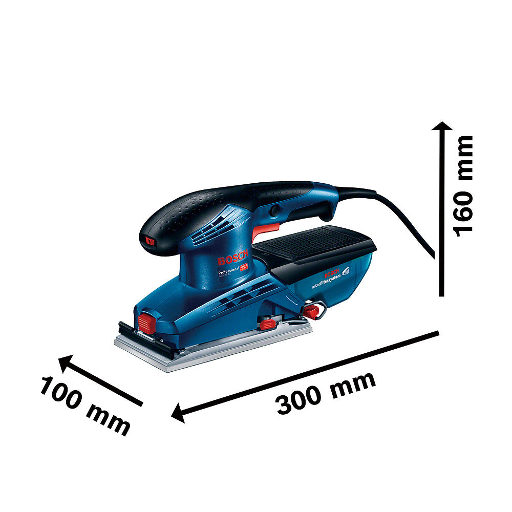 Lijadora orbital Bosch GSS 23 AE 160W 220V c/colector polvo