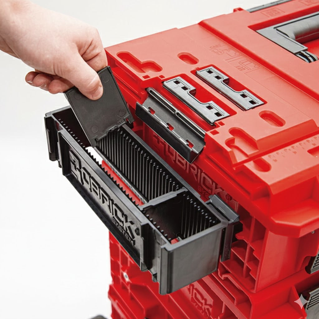 Organizador Lateral para Montar Herramientas en Cajas Qbrick