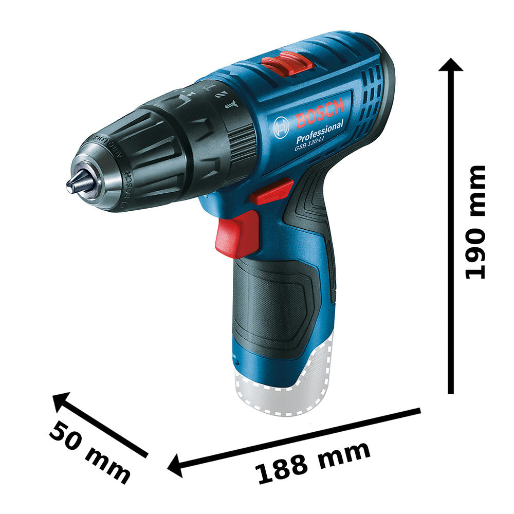 Taladro percutor atorn. inalámbrico Bosch GSB 120-LI 12V