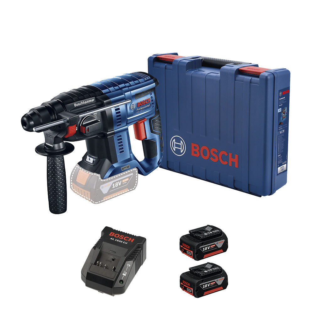 Martillo perforador Bosch GBH 180-LI 18V 2 baterías+maletín