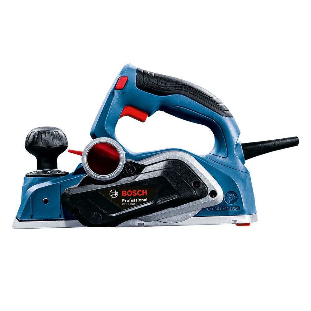 Cepillo Bosch GHO 700 220V 700W 2 cuchillas y colector polvo