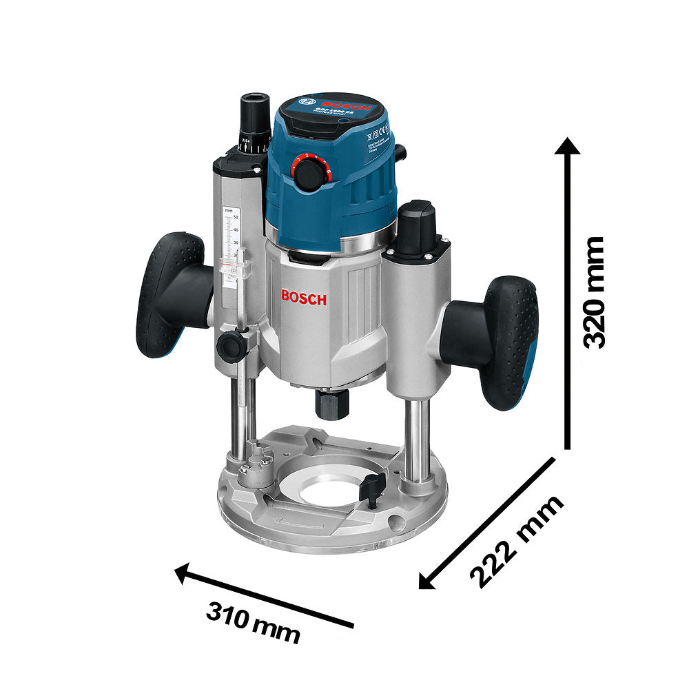 Fresadora Bosch GOF 1600 CE 1600W 220V c/base de inmersión