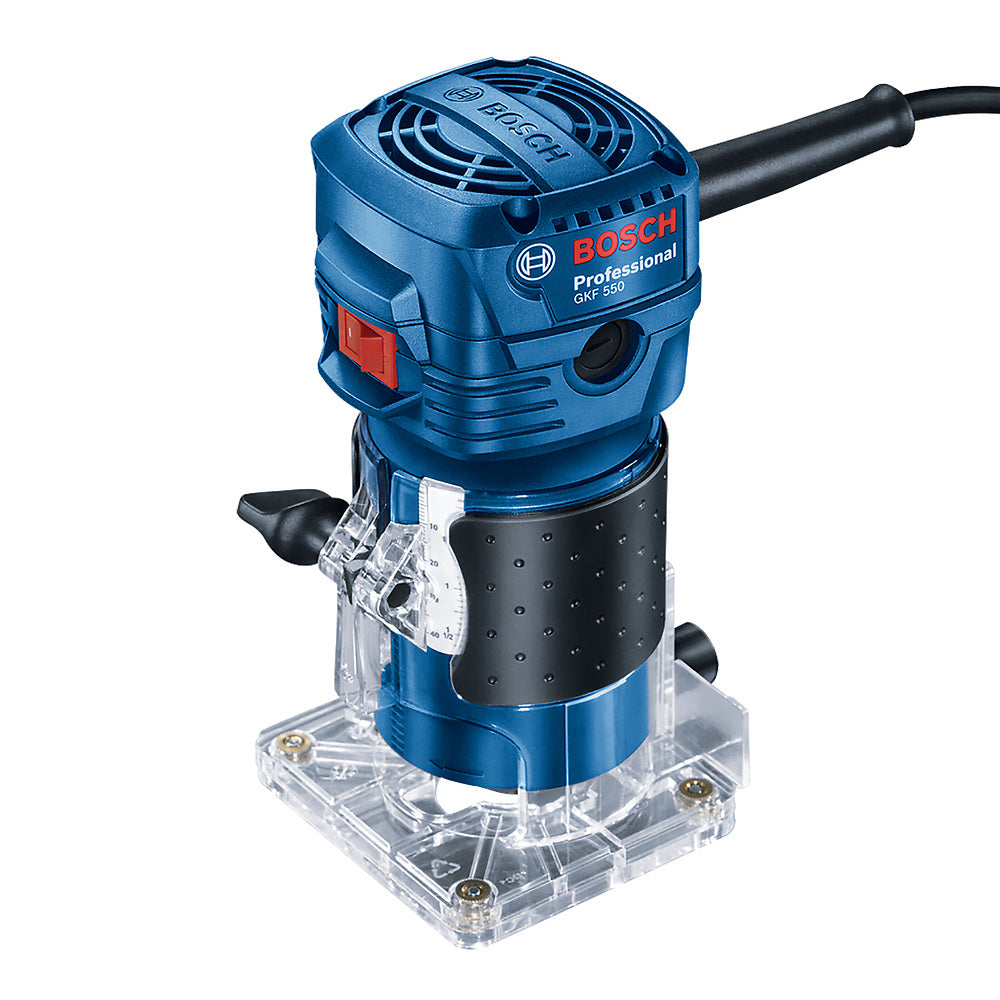 Fresadora Mini Router 220V 550W con Dos Pinzas Bosch GKF 550