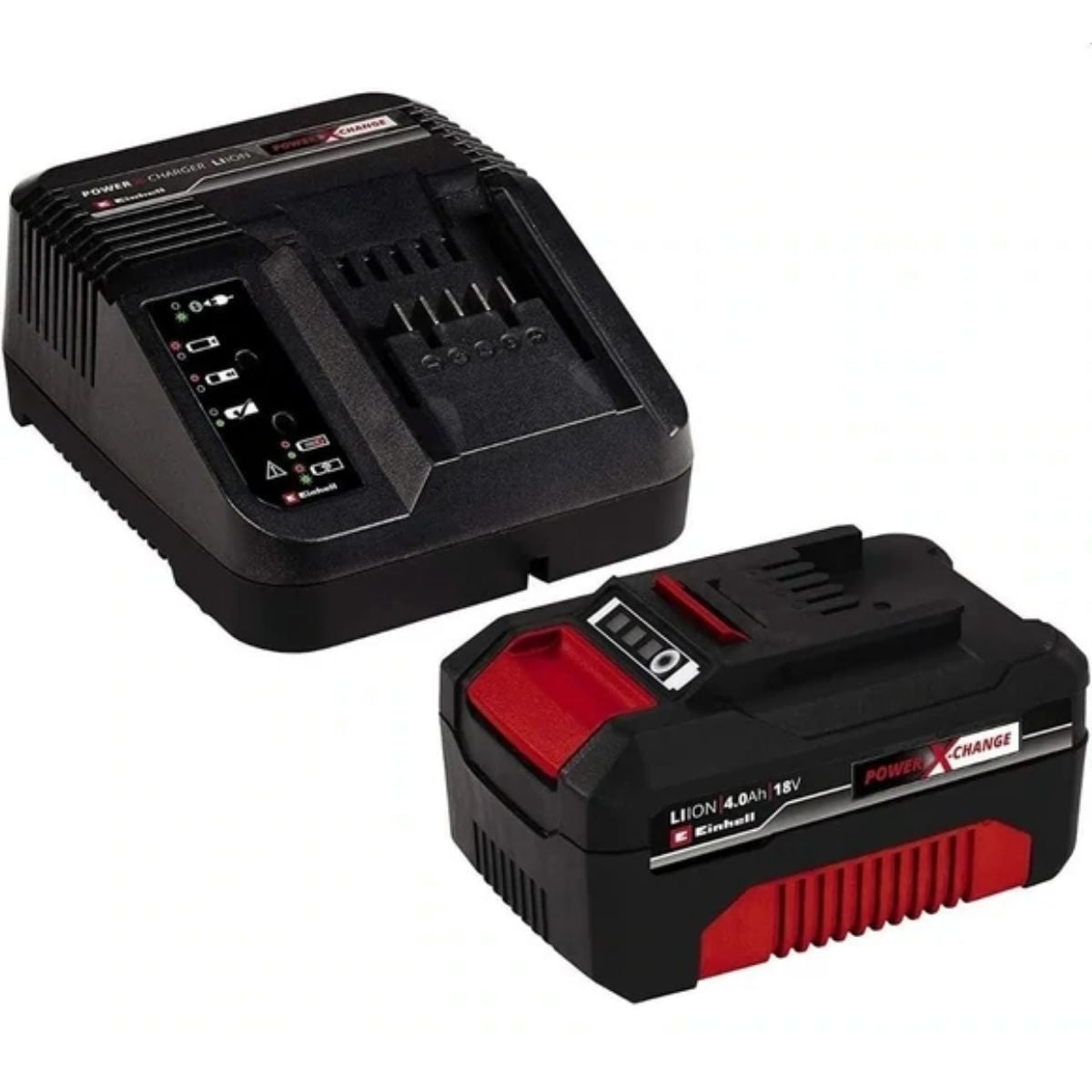 Cargador de Baterías Ion Litio 18 V Power X-Change Einhell 45-120-29 baterías 4,0 Ah