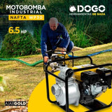 Motobomba Industrial Nafta 6,5 Hp Dogo Agua 1000 L/min motobomba en exhibición