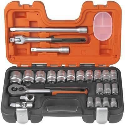 Juego Set de Tubos, Bocallaves 24 Piezas Encastre 1/2" Bahco XS240-A