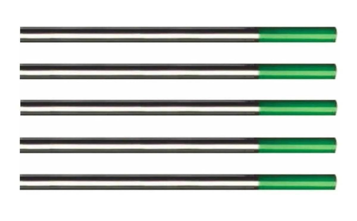 Electrodo de Tungsteno Para Soldadura TIG Punta Verde 2,4 MM x 150 MM