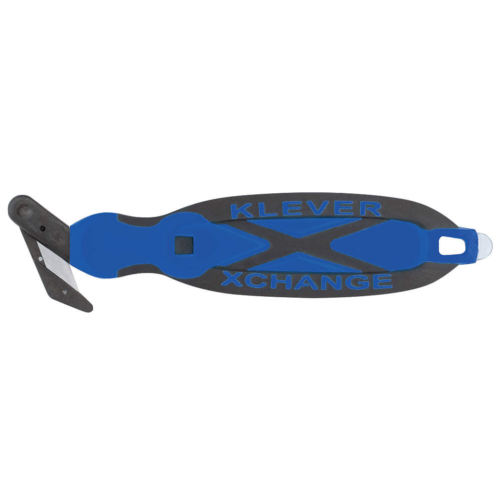 Cutter de Seguridad Cabeza Intercambiable Azul Klever JCK-XC-30B