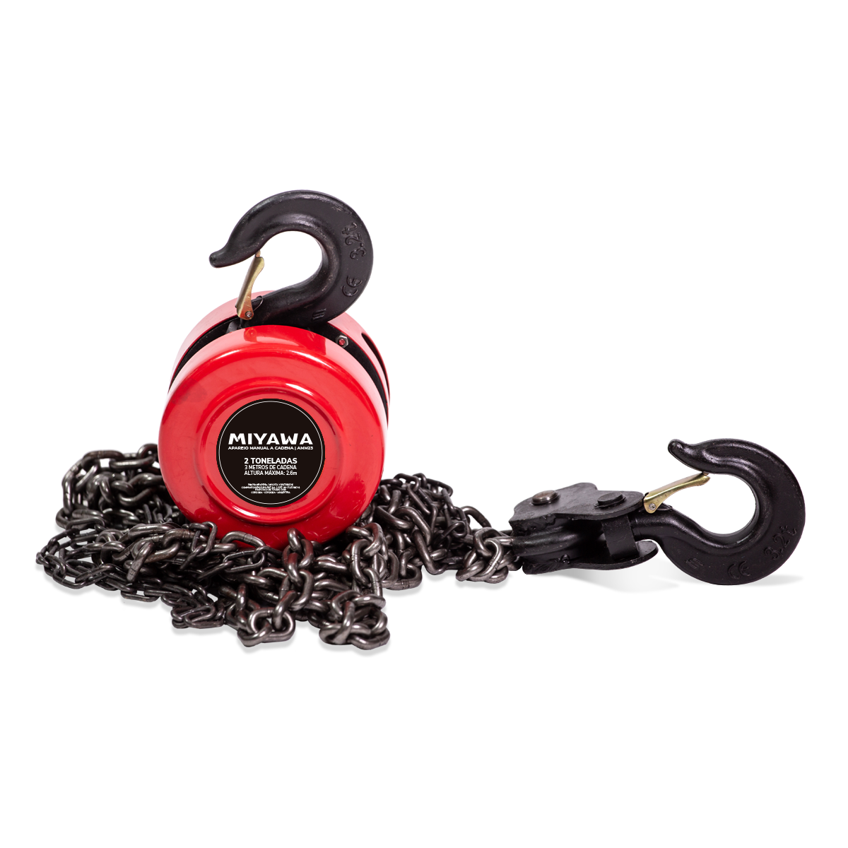 Aparejo Manual a Cadena 1t con 3 mts de Cadena MIYAWA-AMM13