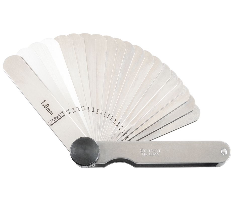 Medidor de Espesor Métrico 20 Hojas Rectas Starrett-66MA