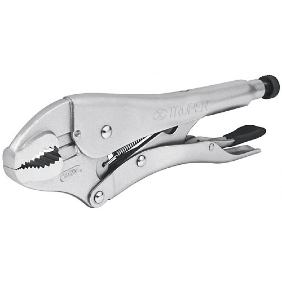 Pinza de Presión Mordaza Curva 7" Truper 17421