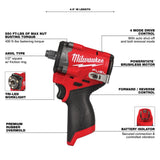 Llave de Impacto 1/2" M12 Compacta Fuel Stubby Milwaukee 2563-20 (S/Bat)