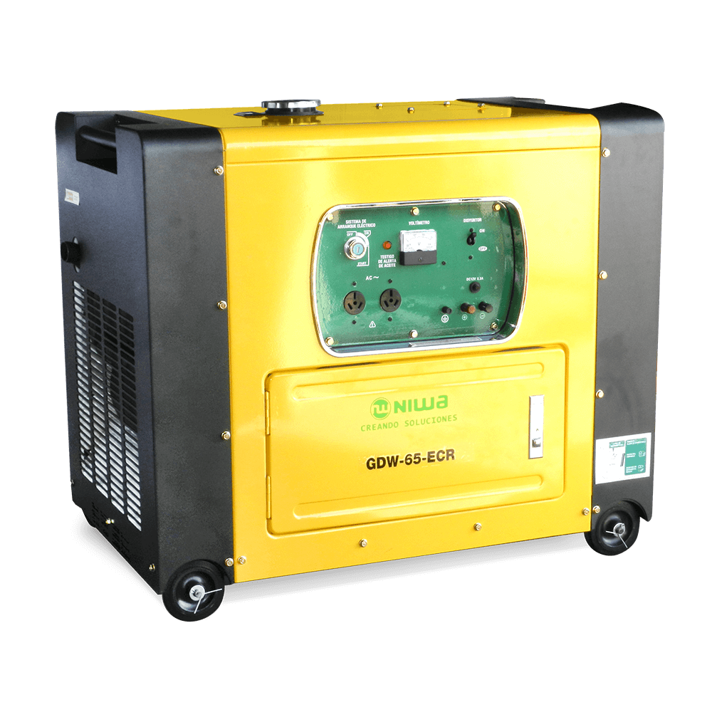 Grupo electrógeno Diésel 6,5 KVA 8,5 HP Niwa GDW-65-ECR