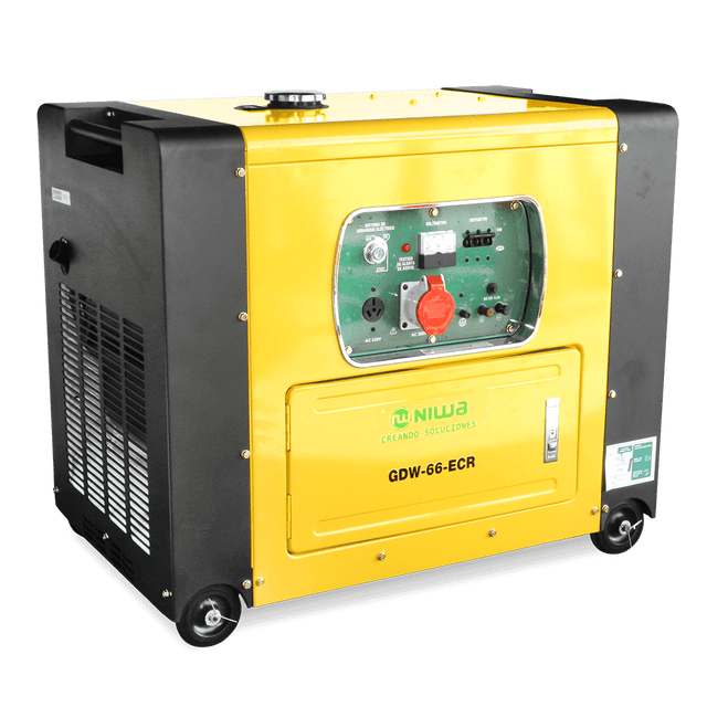 Grupo electrógeno Diésel 6,5 KVA 8,5 HP Niwa GDW-66-ECR