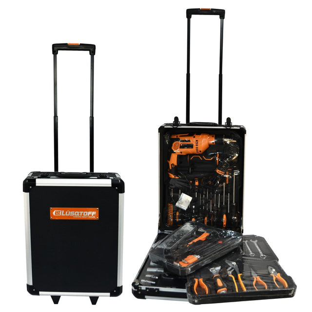 Kit Taladro Maletín Herramientas 107 P Lusqtoff Lqct107-8k kit