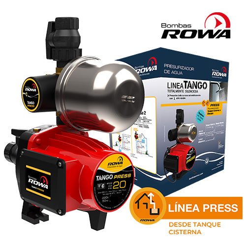 Bomba Presurizadora 1/2 HP Rowa Tango Press 20