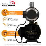 Bomba Presurizadora 75/100 HP Rowa Press Max 26