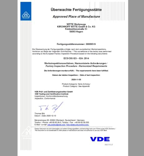 Juego de Destornilladores SB/PH 1/PH 2 653742 VDE 6 WHITTE MAXXPRO