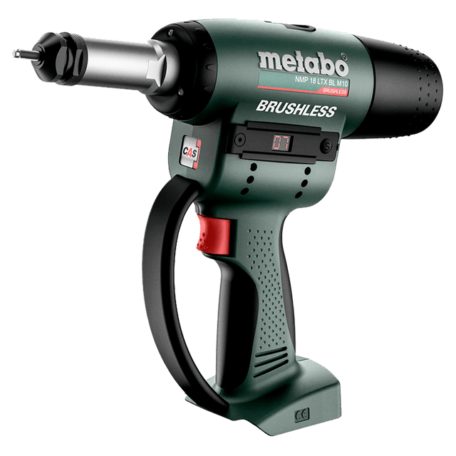 Remachadora de tuercas y tornillos Metabo NMP 18LTX BL M10