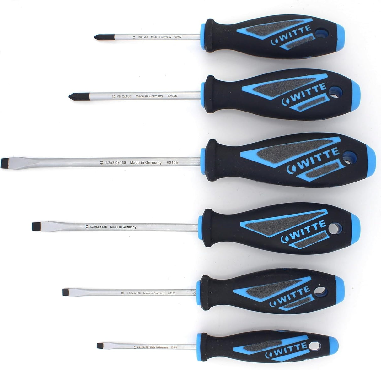 Juego de Destornilladores 6 Pzs SB/PH 1/PH 2 Whitte Maxxpro Plus 663864