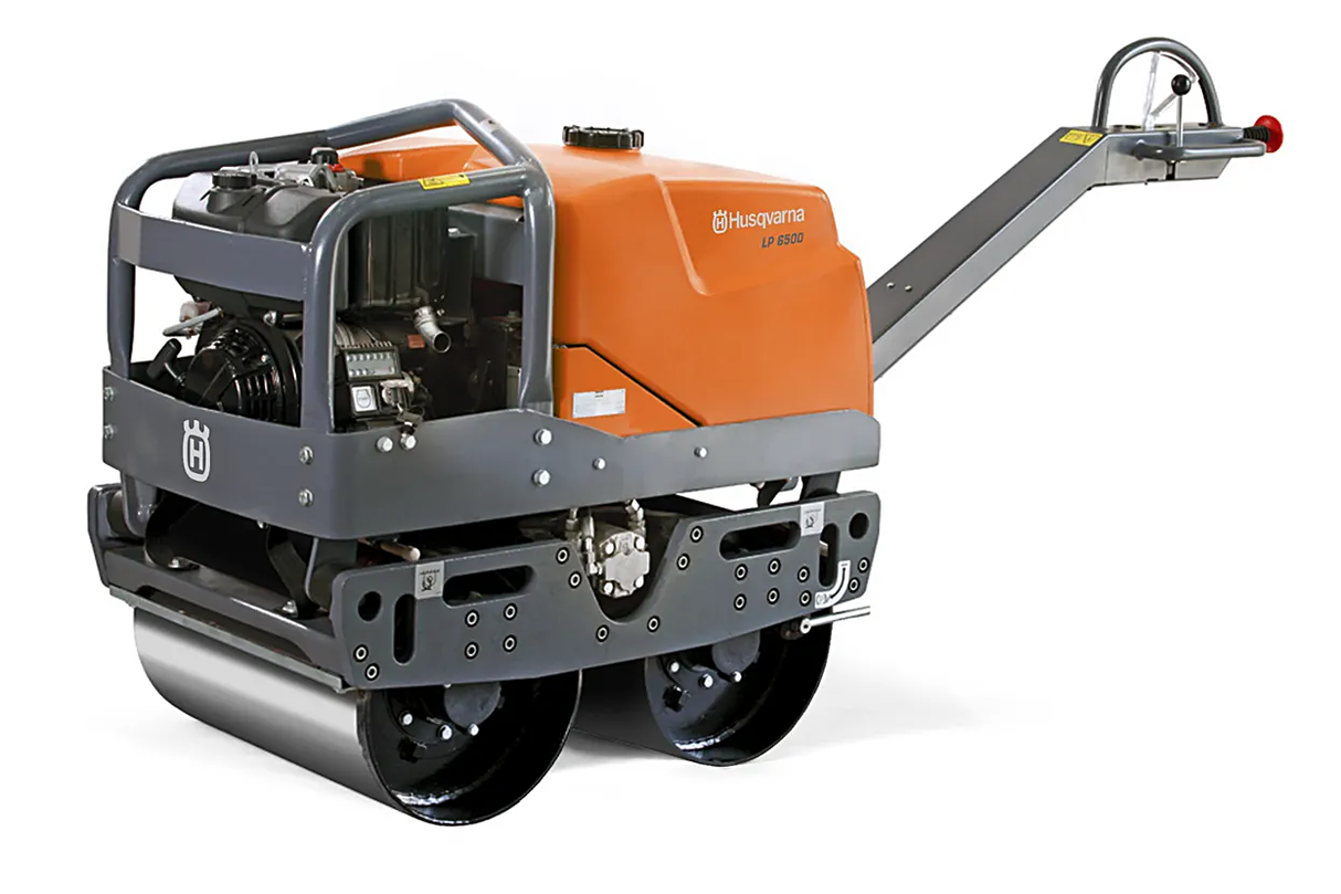 Rodillo Compactador Doble 7.5 HP 20 Kn Mtr Kohler Husqvarna LP 6500L