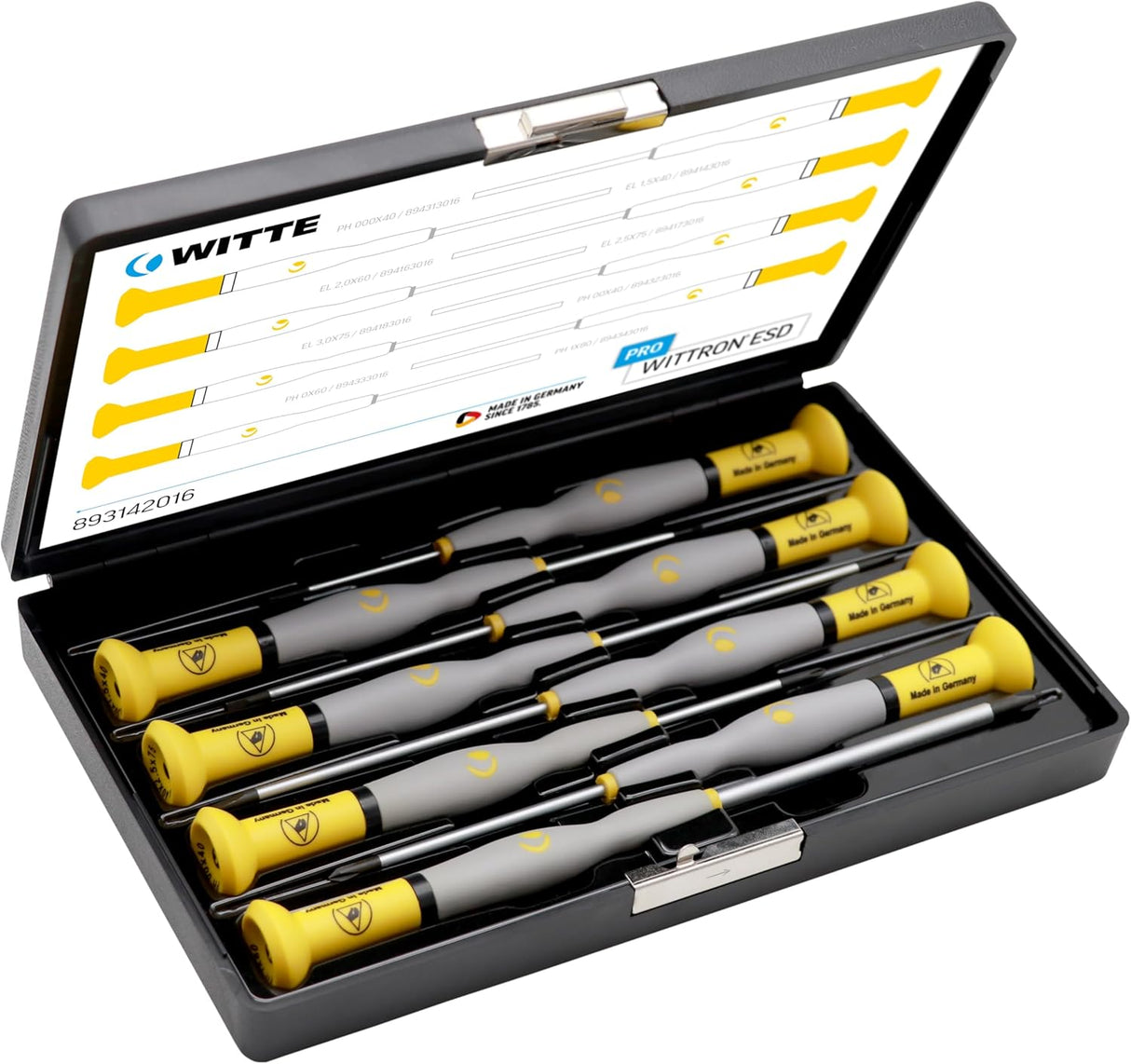 Juego de Destornilladores ESD de precisión Whitte Wittron