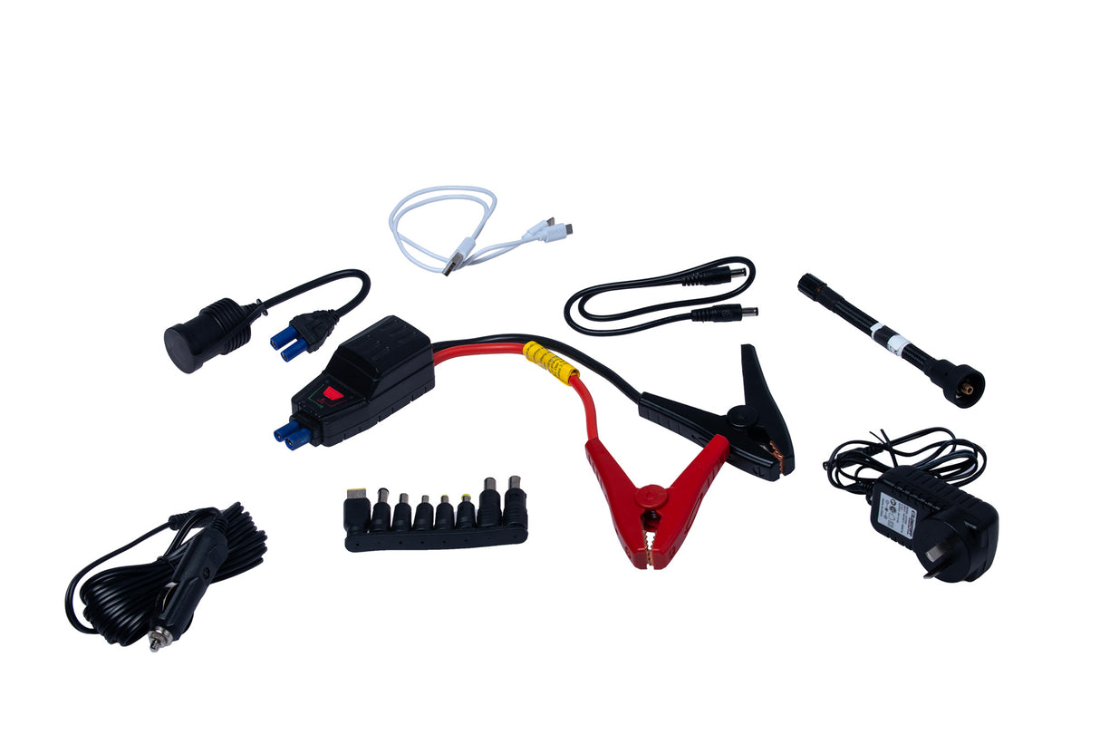 Cargador Arrancador Bateria 12v e Inflador Portatil + Adaptador Lusqtoff AI150L-8K