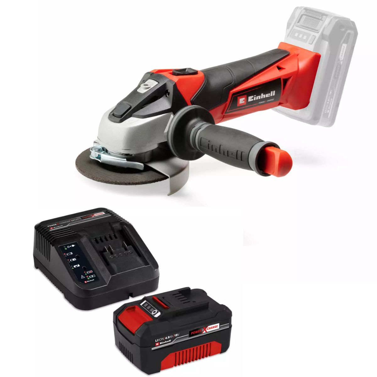 Amoladora Angular Inalambrica Einhell Bateria 4 Ah Amp Te-ag