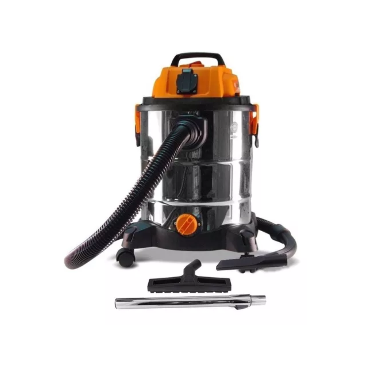 Aspiradora De Tacho Lüsqtoff La-2501m 25l Plateada, Naranja. FRENTE