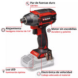 Atornillador de impacto inalámbrico Einhell TP-CI 18/220 Li BL - Solo caracteristicas